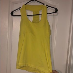 Lululemon yellow tank top